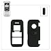 Black Rubberized Protective Snap-On Cover Case with Removable Belt Clip for LG enV VX-9900 VX9900