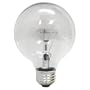 GE 14846-6 60 Watt Globe G25 Light Bulb, Crystal Clear, 6-Pack