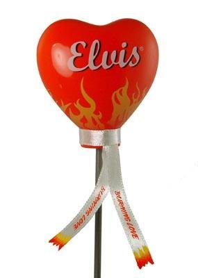 Elvis Burning Love Heart Antenna Ball Topper