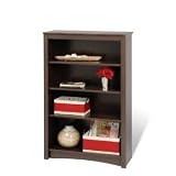 Espresso 4-shelf Bookcase By Prepac