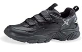 Aetrex Men's Walker - Triple Velcro Black