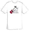 JESUS ROCKS Christian Inspirational Adult T-shirt