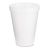 Foam Cups, 12 oz., 25 Cups per Bag, 1,000 per Carton (DAR12J12)