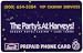 Collectible Phone Card: 20m 'The Party's At Harveys!' Resort Hotel / Casino (Lake Tahoe)