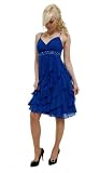 Edles Volant Cocktailkleid in mehreren Farben (R885) Sofort lieferbar