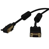 3FT SVGA Gold Right-angle Monitor Cable with Rgb Coax HD15M/M