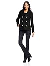Kenneth Cole Womens Zipper-Pocket Peacoat