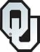Oklahoma Sooners Silver OU Auto / Truck Emblem
