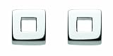 Dew Sterling Silver Open Square Stud Earrings 4023HP