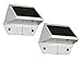 Classy Caps SL179 Solar Deck & Wall Lights - 2 Pack/White
