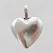 Small Sterling Silver Heart Charm or Pendant, #11521