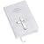 Soft White Leather New Testament with Sterling Silver Cross