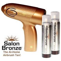 Salon Bronze AIRBRUSH TANNING APPLICATION GUN, TANNING CARTRIDGE & 2 FACIAL APPLICATORS
