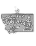 Sterling Silver Montana Charm