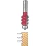 Freud 84-126 1/8-Inch Radius Triple Fluting Router Bit with 1/2-Inch Shank