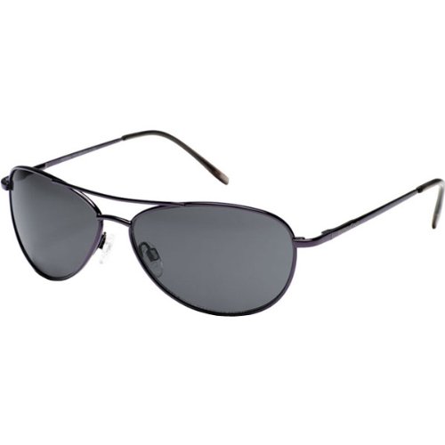Suncloud Optics Patrol Metal Alloy Frames Polarized Outdoor Sunglasses/Eyewear - Blackberry/Gray / One Size Fits All