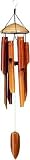 Asli Arts Model C302 Large Spun Top Bamboo Chime, Natural
