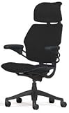 Freedom Chair with Headrest, Adv. arms, Gel seat, Black Wave on Graphite
