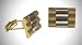 14k Solid Two Tone Gold Presidential Cufflinks - CL242