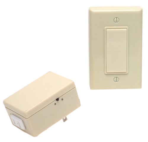Leviton Ivory Anywhere Outlet w/Remote Switch 6697-I
