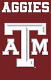 Texas A&M Aggies Applique Embroidered Banner Flag 44x28 NCAA College Athletics Fan Shop Sports Team Merchandise