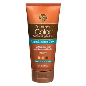 Banana Boat Sunless Summer Color Tinted Lotion, Light to Medium 6 fl oz (Quantity of 4)