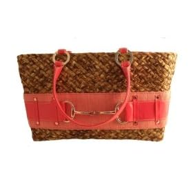 LimeNRoses Sandbuckle Tote with Real Silver Broken Bit
