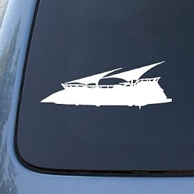 JABBA THE HUT SAIL BARGE - Star Wars - Vinyl Decal Sticker #A1403 | Vinyl Color: White