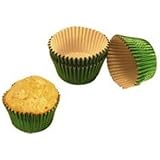 Fox Run Green Foil Mini Bake Cups, 48 Cups