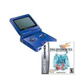 Game Boy Advance SP Cobalt Blue Final Fantasy Tactics Bundle Gamboy