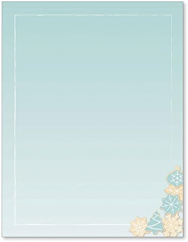 Holiday Christmas Cookies Computer Printer Paper (50 Sheets)