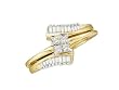 Stunning 1/4ctw. Yellow Gold 2 Pc. Lady's Wedding Set