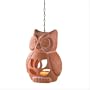 Terra Cotta Owl Tealight Holder