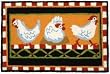 Indoor/Outdoor Jellybean Rug (Hens)