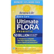 Renew Life Ultimate Flora Extra Care Go-Pack 50 Billion, 40 capsules (10 free caps)