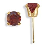 14KT 1.20 CT Garnet Earrings