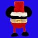 Disney Antenna Topper Mickey Mouse Ears Santa Claus