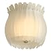 Trend Lighting TP6996 Aphrodite I - One Light Medium Flush Mount, Polished Chrome Finish with Satin White Glass