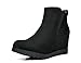 DREAM PAIRS FAY Women's Fashion Casual Elastic Pull On Low Ankle Hidden Wedge Boots