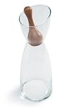 Sagaform Clear Glass 25-Ounce Carafe with Wooden Stopper