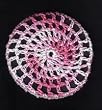 Pink Multi Classic Crocheted Hair Bun Cover- LARGE