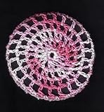 Pink Multi Classic Crocheted Hair Bun Cover- MEDIUM