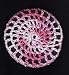 Pink Multi Classic Crocheted Hair Bun Cover- MEDIUM