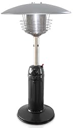 Garden Sun Table Top 11,000 BTU Propane Powered Patio Heater With Push Button Ignition