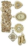 AK Anne Klein Charm Bracelet Cream Dial Women's Watch #9010CHRM