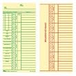 Tops Business Forms TOP1254 Weekly Time Card- 3-.38in.x7in.- Manila