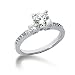 1.30 ctw 3 Stone Diamond Engagement Ring 14k Gold
