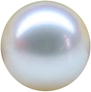 Jiayi Woman's Round Big 16-17mm Top Luster South Sea Shell Loose White Pearl, Pendant