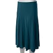 Journee Collection Solid Elastic Waist Skirt - Teal