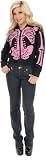 Women's Black & Pink Skeleton Hoodie